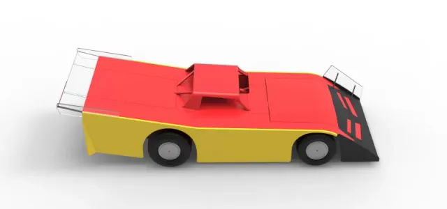 Vintage Dirt late model Race car Version 5 Scale 1:25 — Фото 23 из 30