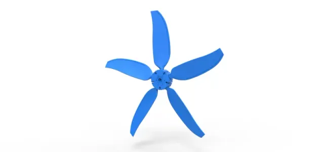 5 Blade Propeller of Drag racing Airboat Scale 1:25 — Фото 2 из 8
