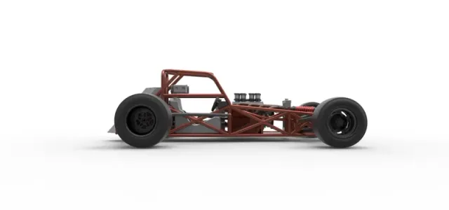 Supermodified front engine race car Base Version 3 Scale 1:25 — Image 22 of 31