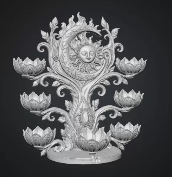 Celestial Sun and Moon Organizer STL File for 3D Print — Фото 17 из 17