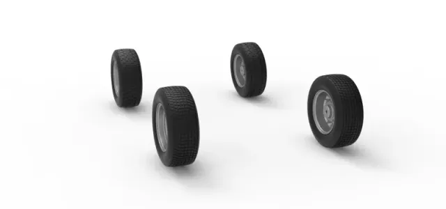 Wheel Set of Mod Lite Race car Scale 1:25 — Image 8 of 12