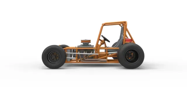 Vintage Sprint car Base Version 2 Scale 1:25 — Фото 9 из 30