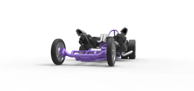 Diecast Front engine old school dragster with 2 V8 Scale 1:25 — Фото 4 из 30