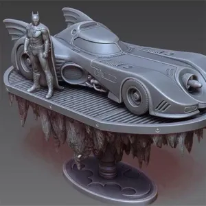 3D Printed Batman Batmobile Collectible