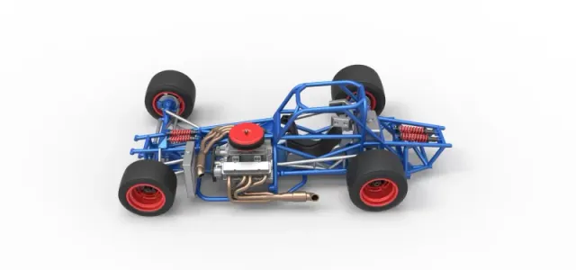 Supermodified front engine race car Base Version 4 Scale 1:25 — Image 10 of 30