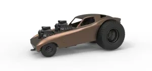 Diecast Pulling truck 2wd with Car shell Version 2 Scale 1:25