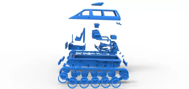 Vintage Monster tank Version 6 Scale 1:25 — Image 29 of 30