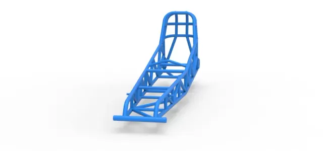 Frame of old school Front engine dragster Version 7 Scale 1:25 — Фото 4 из 13