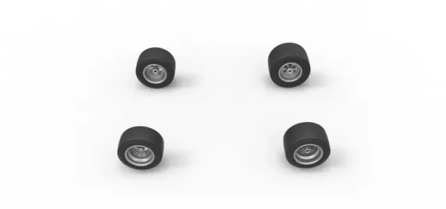 Wheel set of Pavement 600 Micro sprint car Scale 1:25 — Image 5 of 10