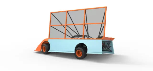 Super Dirt Late model with side wing while turning Scale 1:25 — Image 13 of 31