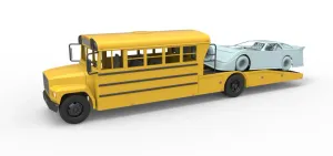 Vintage Transporter truck for Race car Version 5 Scale 1:25