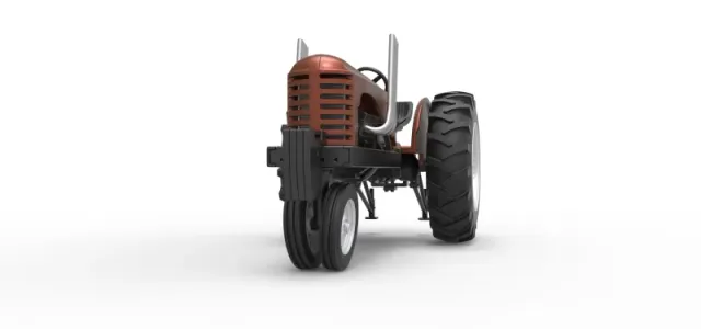 Vintage Small block Pulling tractor Version 4 Scale 1:25 — Фото 6 из 30