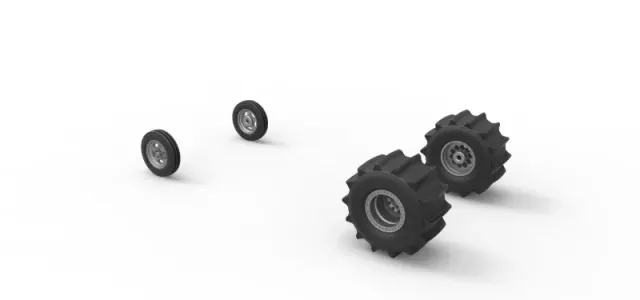 Wheel set of Dirt Dragster Scale 1:25 — Image 8 of 12