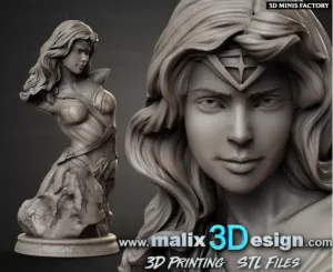 Wonder Woman Action Figure 3D Print Model