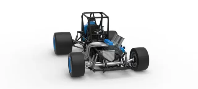 Vintage Pavement Sprint car Base Scale 1:25 — Фото 26 из 29