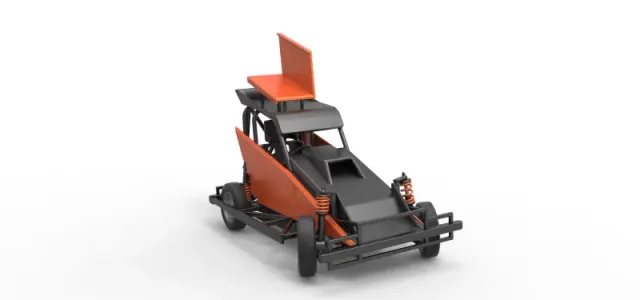 New Zealand Ministock car while turning Version 2 Scale 1 to 25 — Image 26 of 30