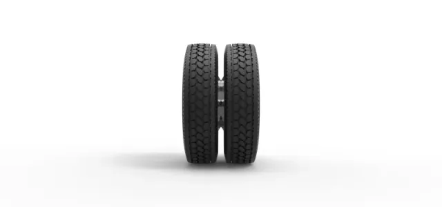Diecast Rear custom wheel of semi truck Version 3 Scale 1:25 — Фото 4 из 12
