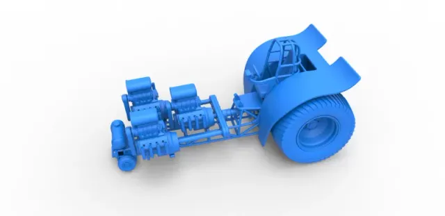 Diecast Pulling tractor with 3 engines V8 Version 4 1:25 — Фото 13 из 31