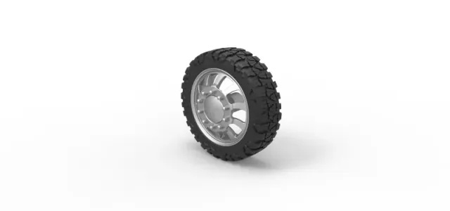 Diecast Front semi wheel for pickup Version 8 Scale 1:25 — Фото 7 из 12