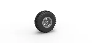 Wheel of Uphill Sand Racing Dragster Version 2 Scale 1:25