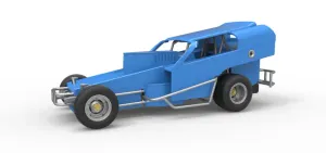 Vintage Dirt Modified stock car Version 2 Scale 1:25