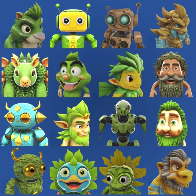 Enchanted Worlds Collection: Nature & Tech Fusion Characters — Фото 21 из 21
