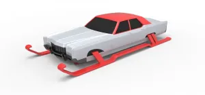 Diecast Car of Santa Scale 1 to 25
