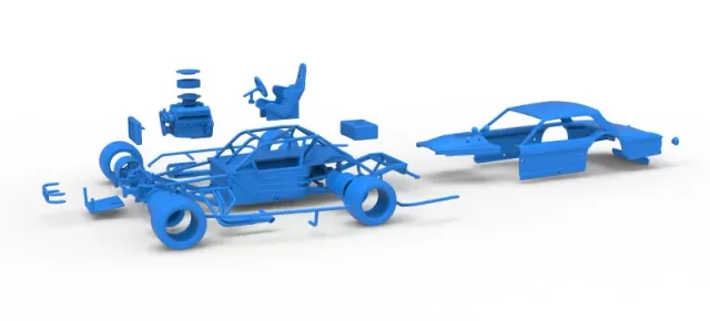 Vintage Asphalt Modified stock car V13 Scale 1:25 — Фото 28 из 30