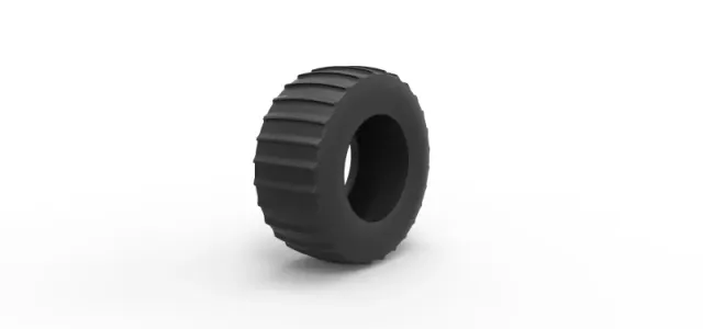 Tire of Vintage Pulling tractor Version 4 Scale 1:25 — Фото 2 из 8