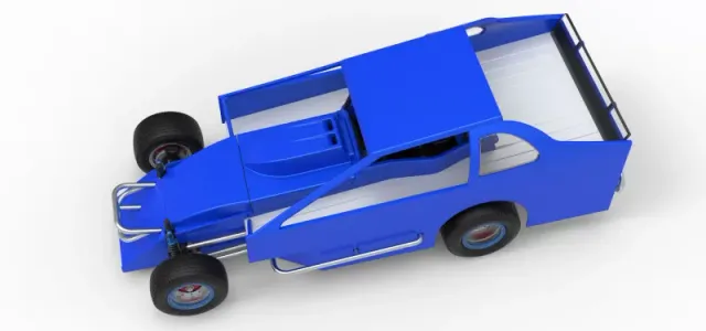 Northeast Dirt Modified stock car Version 2 Scale 1:25 — Фото 4 из 30