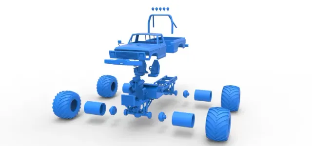 Diecast vintage Monster Truck Scale 1:25 — Фото 21 из 25