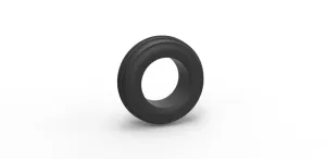 Diecast dune buggy front tire 4 Scale 1:25