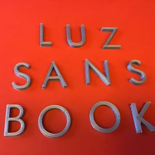 LUZ SANS BOOK font uppercase 3D letters STL file — Фото 3 из 3