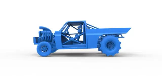Diecast Dirt Dragster truck Scale 1:25 — Фото 18 из 31
