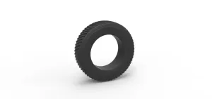 Semi truck pulling tire Scale 1:25