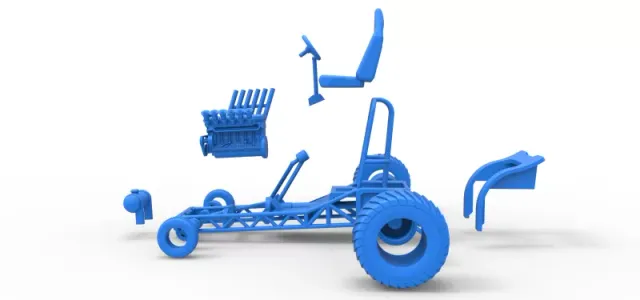 Diecast Mini Rod pulling tractor 9 Scale 1:25 — Image 28 of 31
