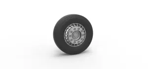 Front wheel of racing semi truck Version 2 Scale 1:25