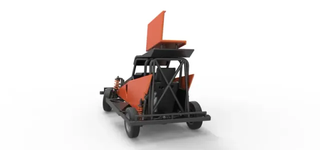 New Zealand Ministock car while turning Version 2 Scale 1 to 25 — Image 14 of 30