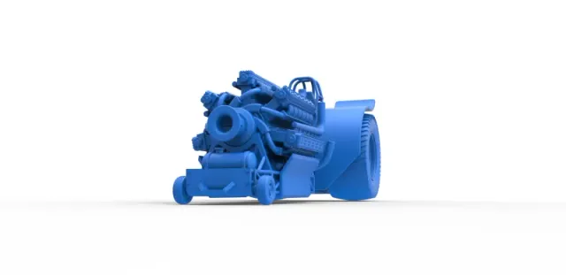Diecast Pulling tractor with 42 cylinder Radial engine 1:25 — Image 16 of 31