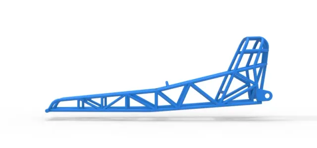 Frame of old school Front engine dragster Version 7 Scale 1:25 — Фото 6 из 13