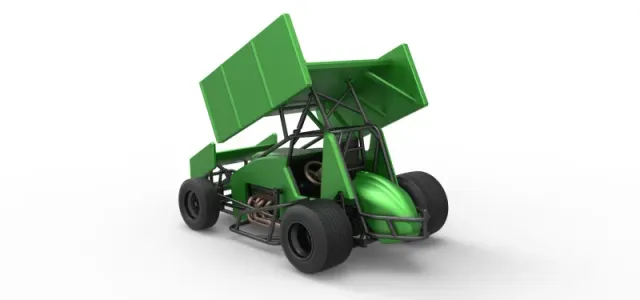 Diecast Winged Sprint car Scale 1:25 — Image 12 of 30