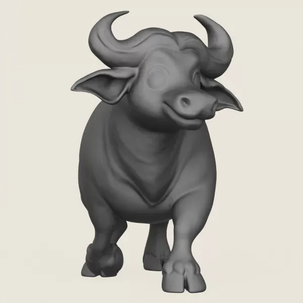 Buffalo Toy Print Ready 3D Model — Фото 2 из 5