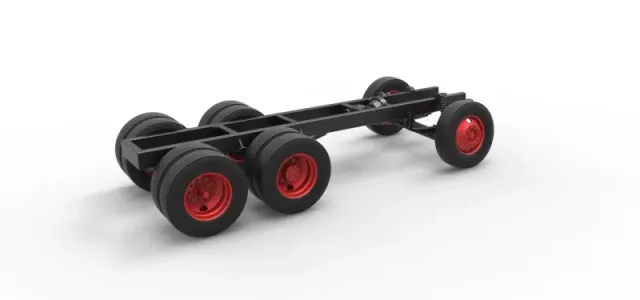 Chassis of Vintage GATR Racing Semi truck Scale 1:25 — Фото 14 из 23