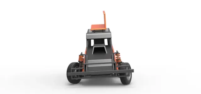 New Zealand Ministock car while turning Version 2 Scale 1 to 25 — Image 7 of 30