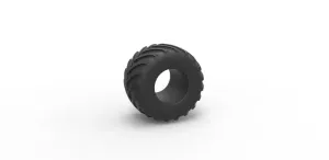 Diecast Monster Jam tire 18 Scale 1:25