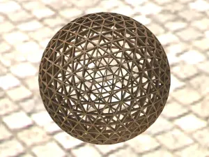 Wireframe Shape Frequency Geodesic Sphere