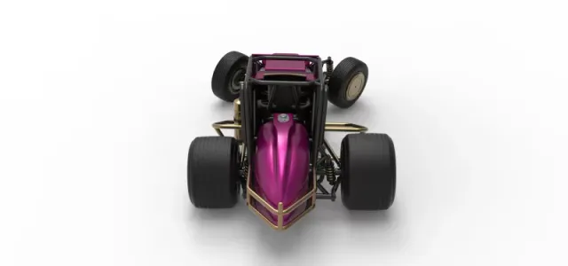 Dirt Silver Crown Car while turning Scale 1:25 — Image 17 of 30