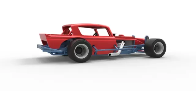 Vintage Asphalt Modified stock car V9 Scale 1:25 — Фото 21 из 29