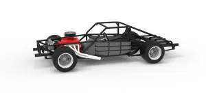 Vintage Asphalt Modified stock car Base V8 Scale 1:25