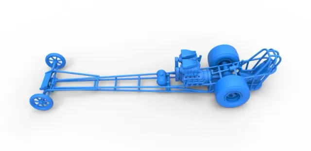 Front engine dragster with double supercharged V8 Scale 1:25 — Фото 18 из 31